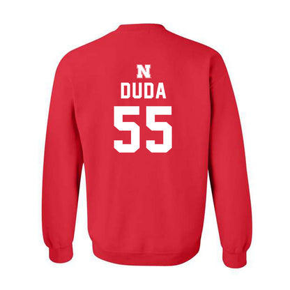 Nebraska - NCAA Football : Ethan Duda - Replica Shersey Crewneck Sweatshirt-1