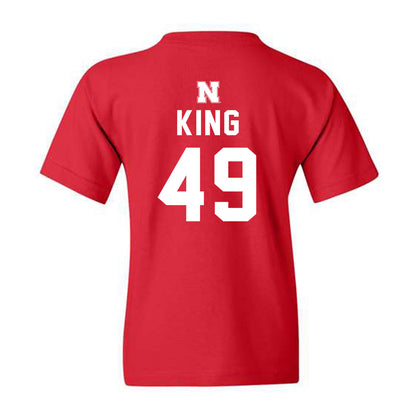 Nebraska - NCAA Football : Danny King - Replica Shersey Youth T-Shirt