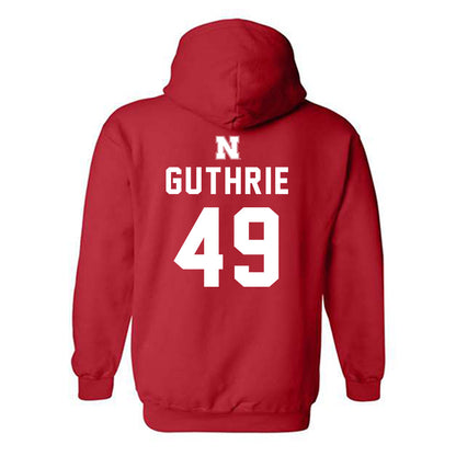 Nebraska - NCAA Football : Rex Guthrie - Replica Shersey Hooded Sweatshirt