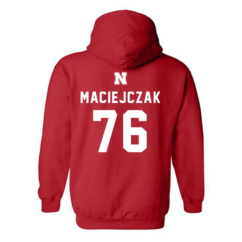 Nebraska - NCAA Football : Jason Maciejczak - Hooded Sweatshirt