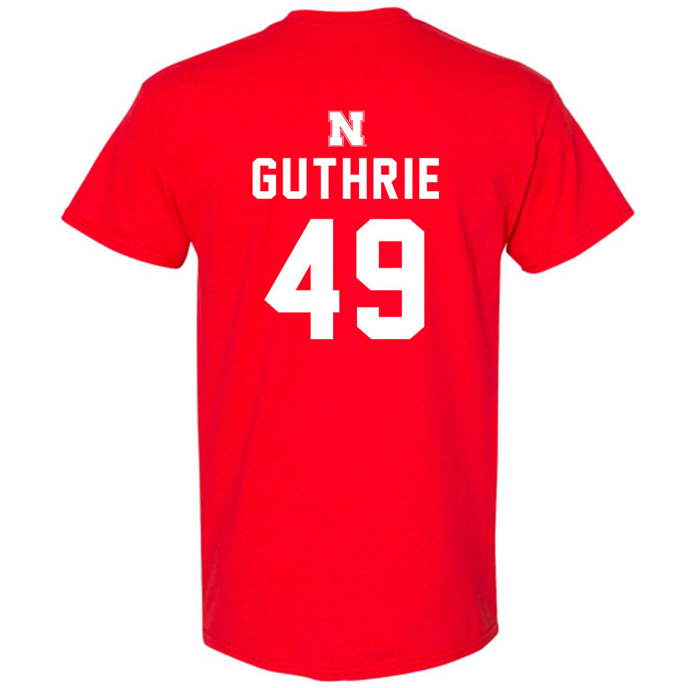 Nebraska - NCAA Football : Rex Guthrie - Replica Shersey T-Shirt