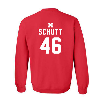 Nebraska - NCAA Football : Connor Schutt - Replica Shersey Crewneck Sweatshirt-1