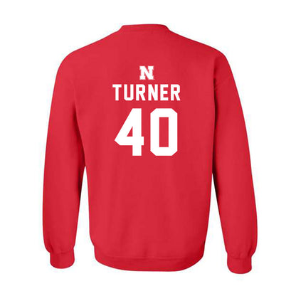 Nebraska - NCAA Football : Brice Turner - Crewneck Sweatshirt