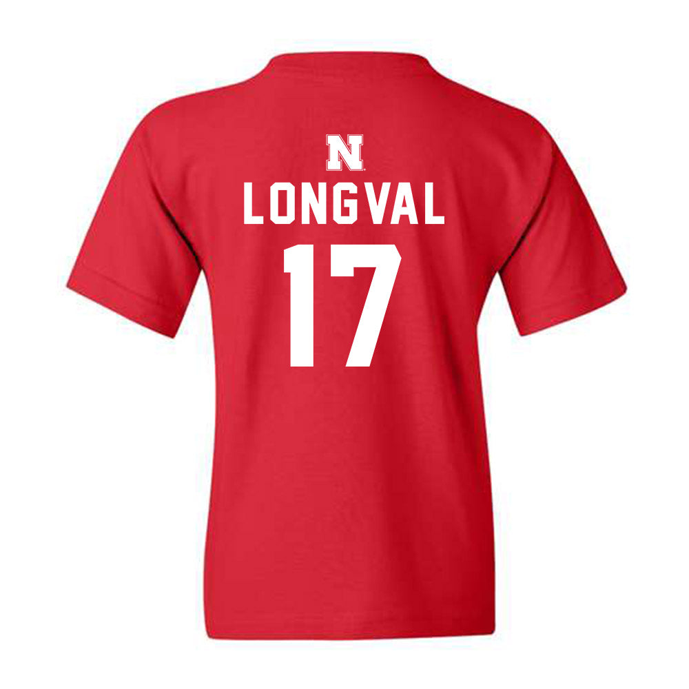 Nebraska - NCAA Football : Luke Longval - Youth T-Shirt