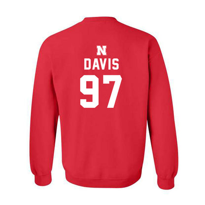 Nebraska - NCAA Football : Keona Davis - Replica Shersey Crewneck Sweatshirt-1