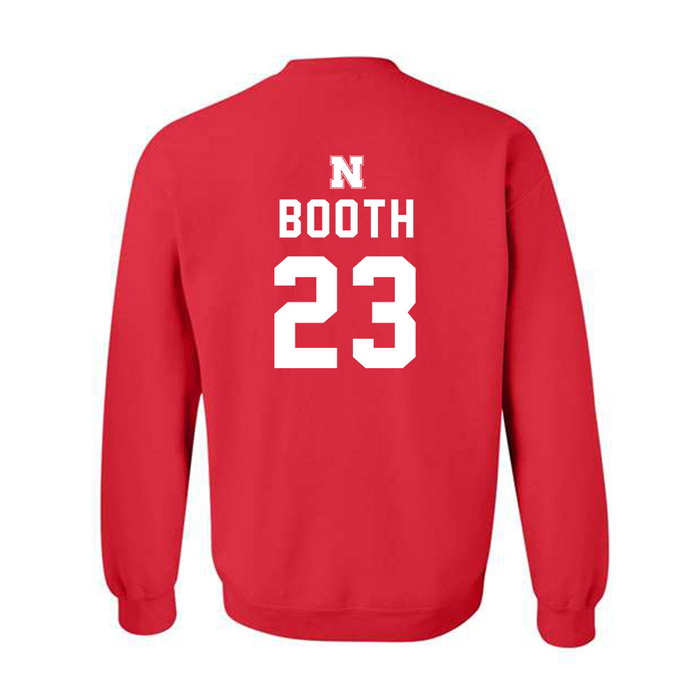 Nebraska - NCAA Football : Conor Booth - Replica Shersey Crewneck Sweatshirt-1
