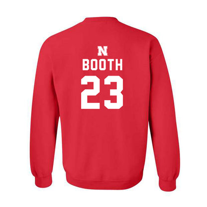 Nebraska - NCAA Football : Conor Booth - Replica Shersey Crewneck Sweatshirt-1