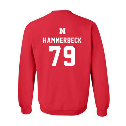 Nebraska - NCAA Football : Shawn Hammerbeck - Replica Shersey Crewneck Sweatshirt-1