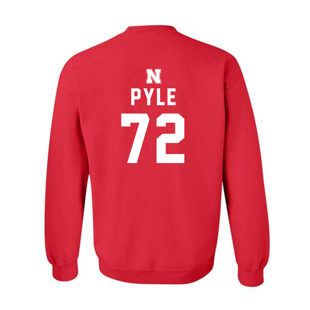 Nebraska - NCAA Football : Gibson Pyle - Crewneck Sweatshirt Replica Shersey