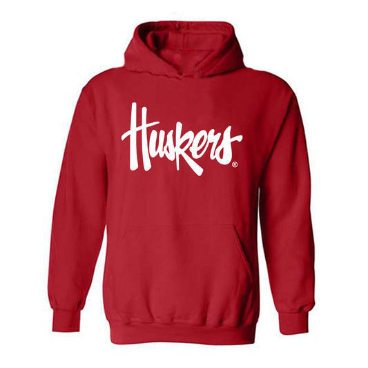 Nebraska - NCAA Football : Aidan Flege - Replica Shersey Hooded Sweatshirt-0