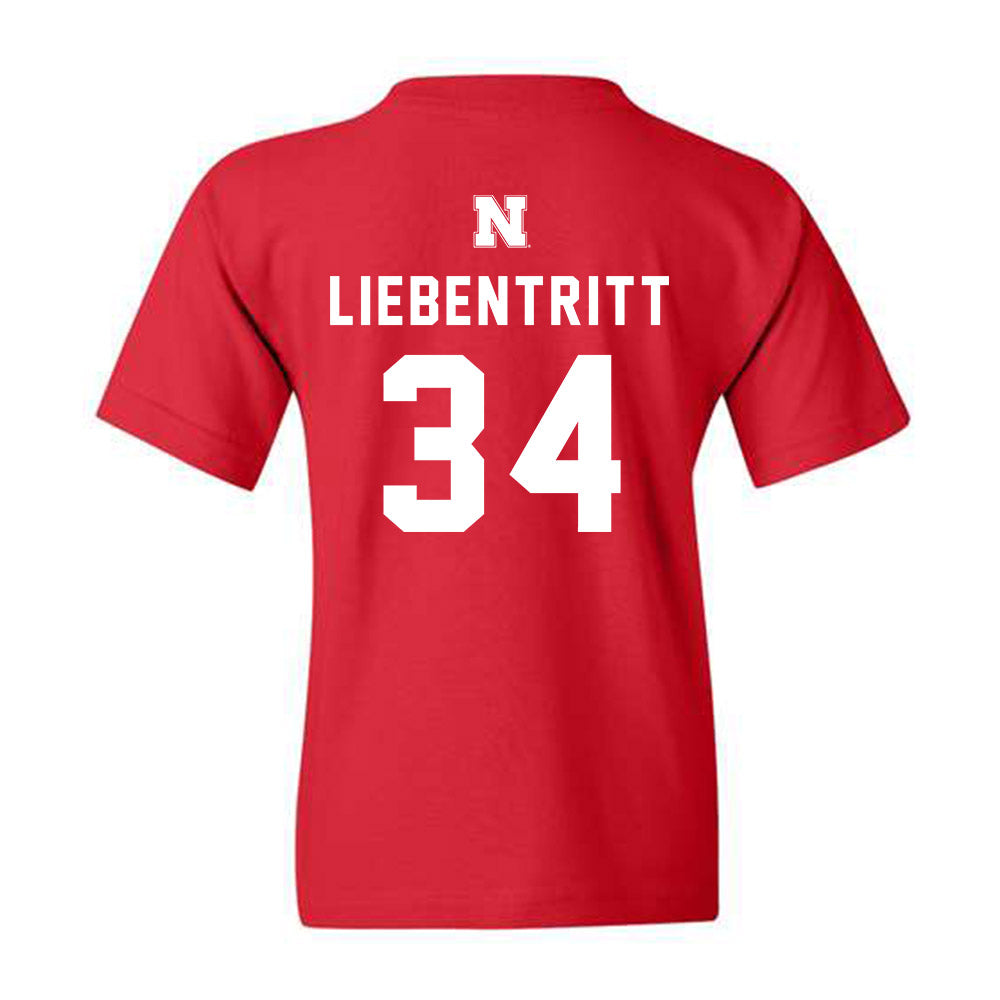 Nebraska - NCAA Football : Barret Liebentritt - Youth T-Shirt