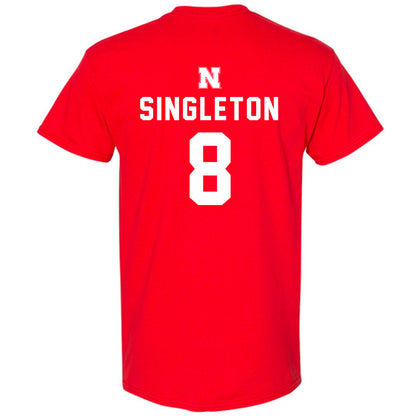 Nebraska - NCAA Football : Deshon Singleton - T-Shirt