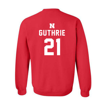 Nebraska - NCAA Football : Rex Guthrie - Replica Shersey Crewneck Sweatshirt-1
