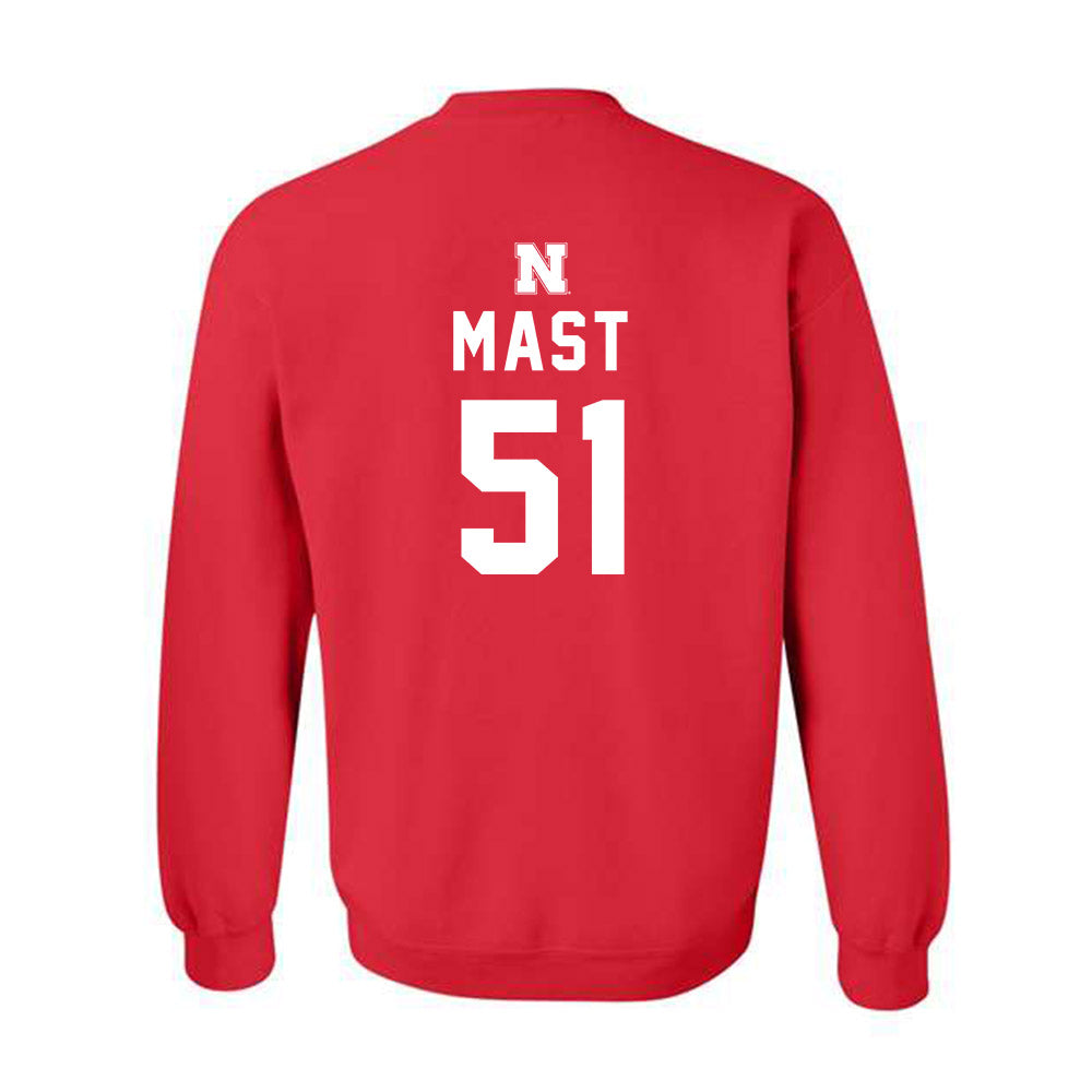 Nebraska - NCAA Men's Basketball : Rienk Mast - Crewneck Sweatshirt