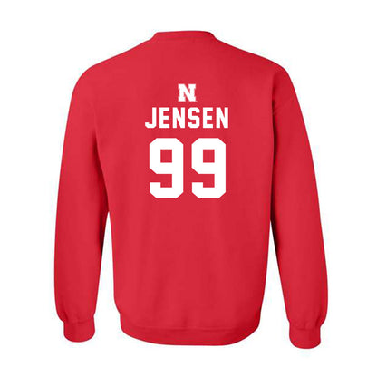 Nebraska - NCAA Softball : Alexis Jensen - Replica Shersey Crewneck Sweatshirt-1