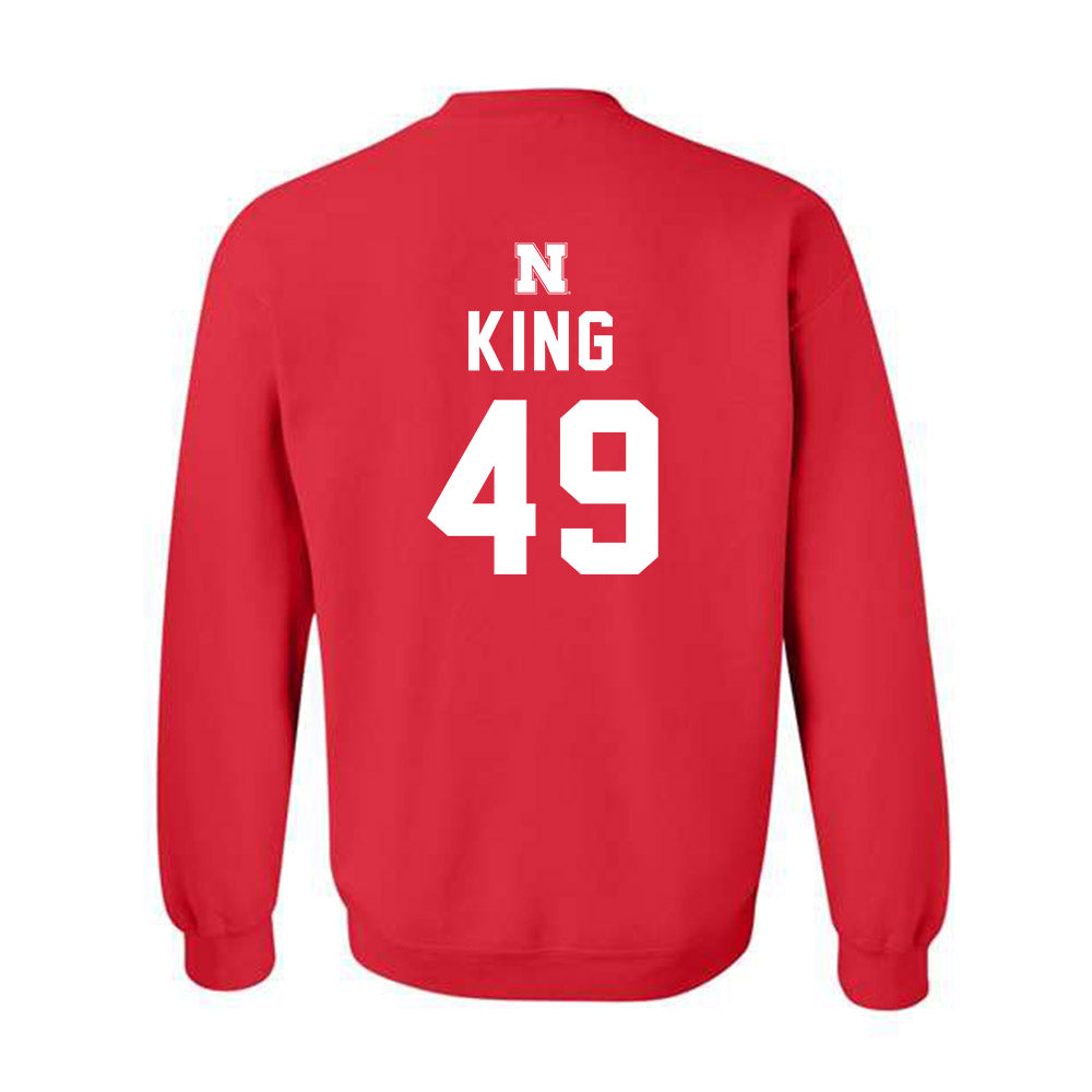 Nebraska - NCAA Football : Danny King - Replica Shersey Crewneck Sweatshirt