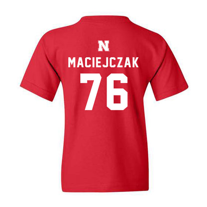 Nebraska - NCAA Football : Jason Maciejczak - Youth T-Shirt