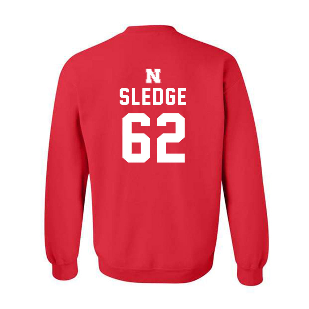 Nebraska - NCAA Football : Sam Sledge - Crewneck Sweatshirt