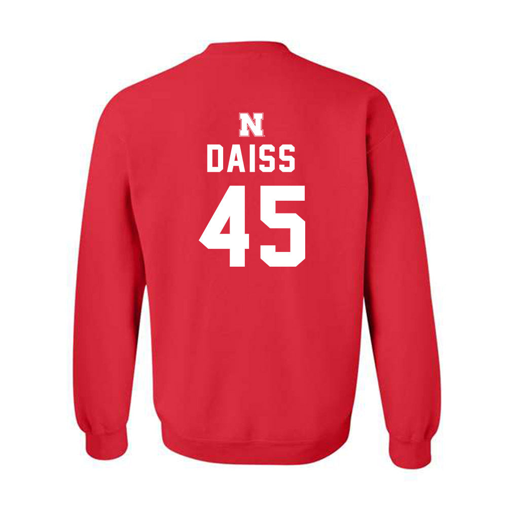 Nebraska - NCAA Baseball : Casey Daiss - Crewneck Sweatshirt