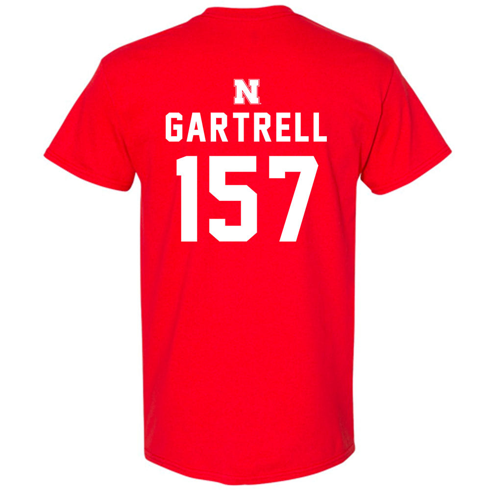 Nebraska - NCAA Wrestling : Dez Gartrell - Replica Shersey T-Shirt-1