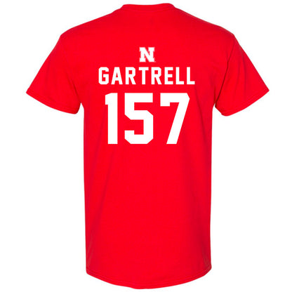 Nebraska - NCAA Wrestling : Dez Gartrell - Replica Shersey T-Shirt-1