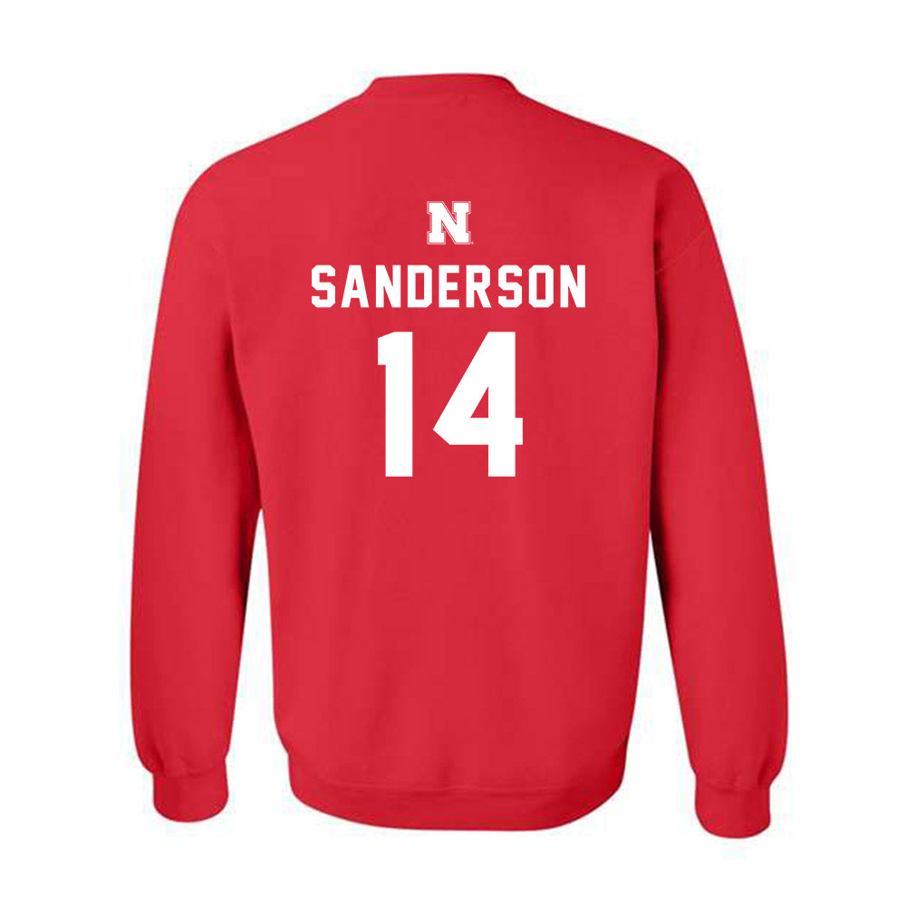 Nebraska - NCAA Baseball : Case Sanderson - Crewneck Sweatshirt