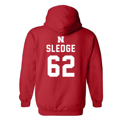 Nebraska - NCAA Football : Sam Sledge - Hooded Sweatshirt