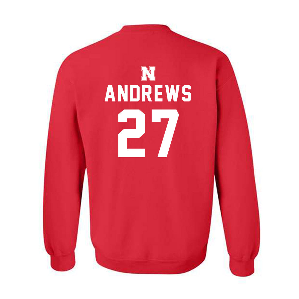 Nebraska - NCAA Softball : Brooke Andrews - Crewneck Sweatshirt