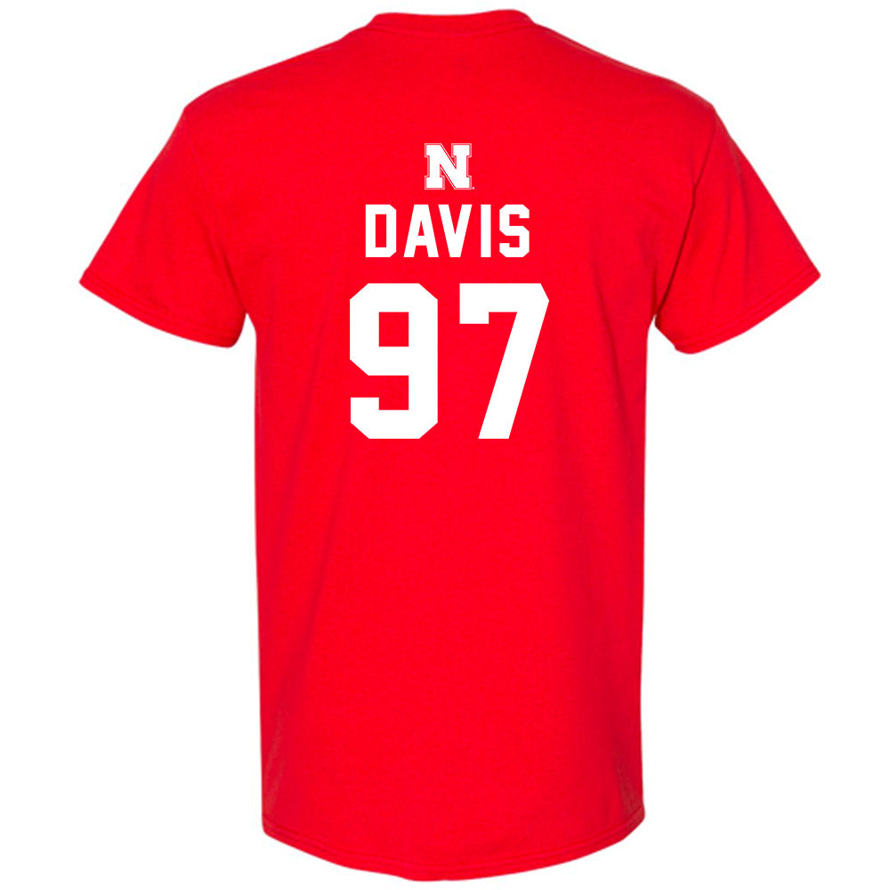 Nebraska - NCAA Football : Keona Davis - Replica Shersey T-Shirt-1