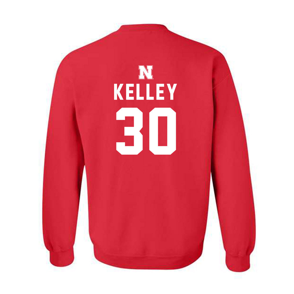 Nebraska - NCAA Baseball : Carter Kelley - Replica Shersey Crewneck Sweatshirt-1