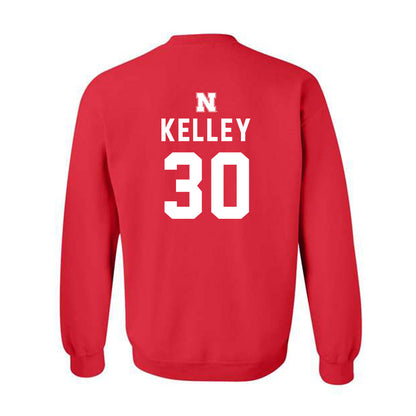 Nebraska - NCAA Baseball : Carter Kelley - Replica Shersey Crewneck Sweatshirt-1