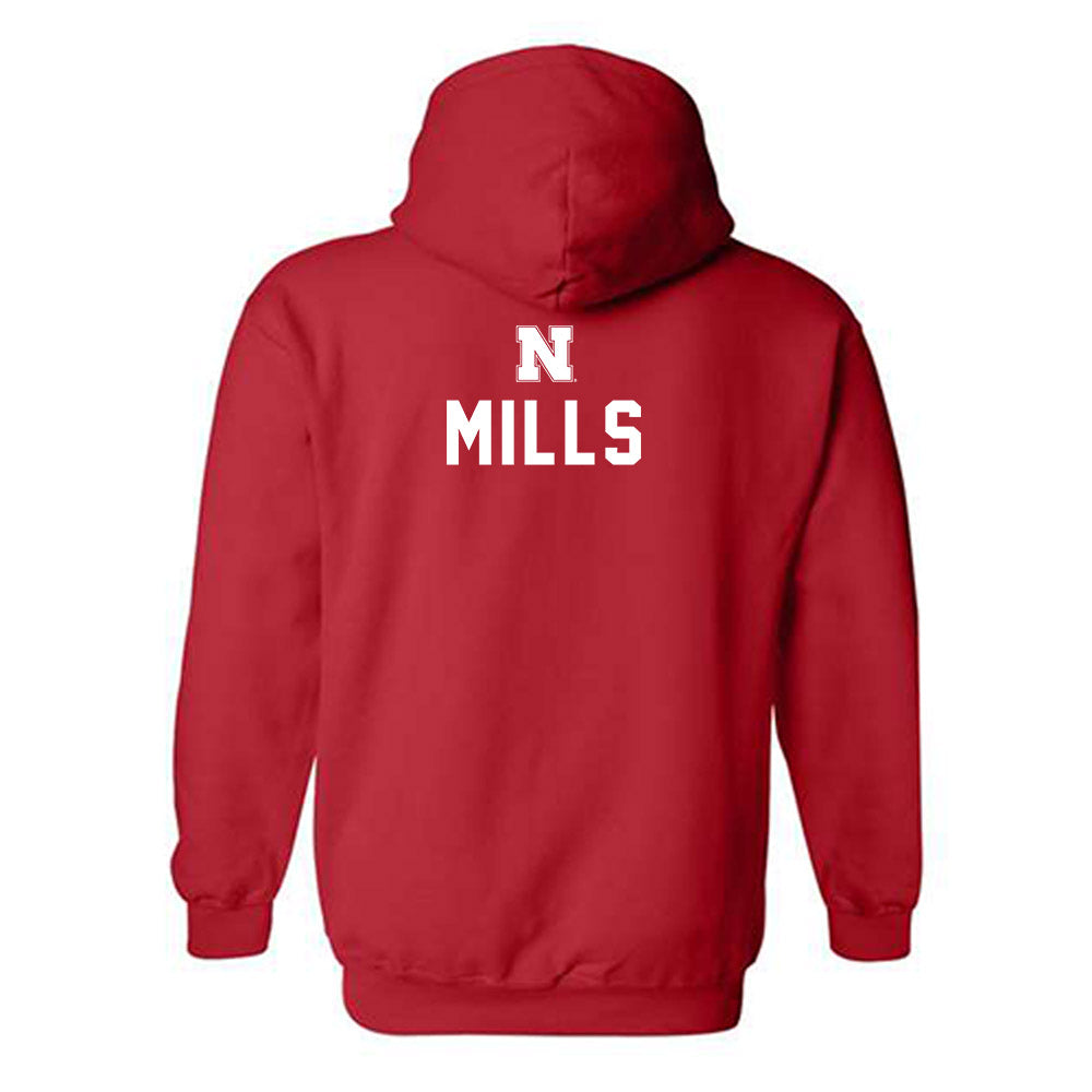 Nebraska - NCAA Wrestling : Hayden Mills - Hooded Sweatshirt