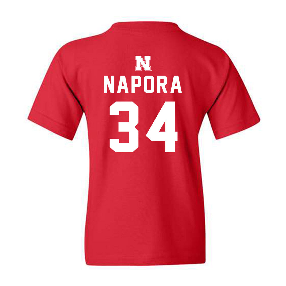 Nebraska - NCAA Women's Soccer : Allison Napora - Youth T-Shirt