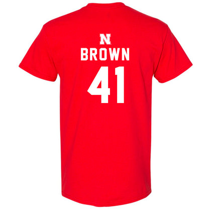 Nebraska - NCAA Football : Elliott Brown - T-Shirt