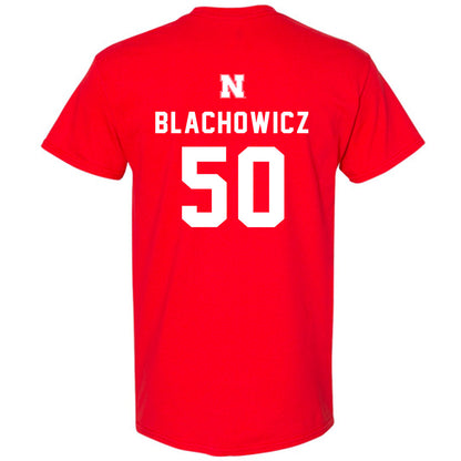 Nebraska - NCAA Baseball : Gavin Blachowicz - Replica Shersey T-Shirt-1