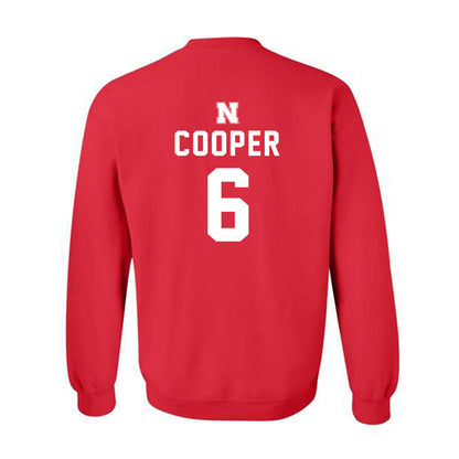 Nebraska - NCAA Men's Basketball : Will Cooper - Replica Shersey Crewneck Sweatshirt-1