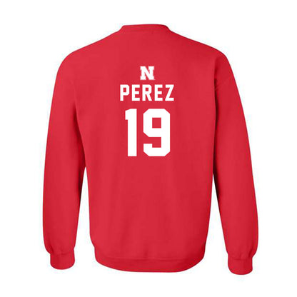 Nebraska - NCAA Women's Soccer : Kianna Perez - Replica Shersey Crewneck Sweatshirt-1