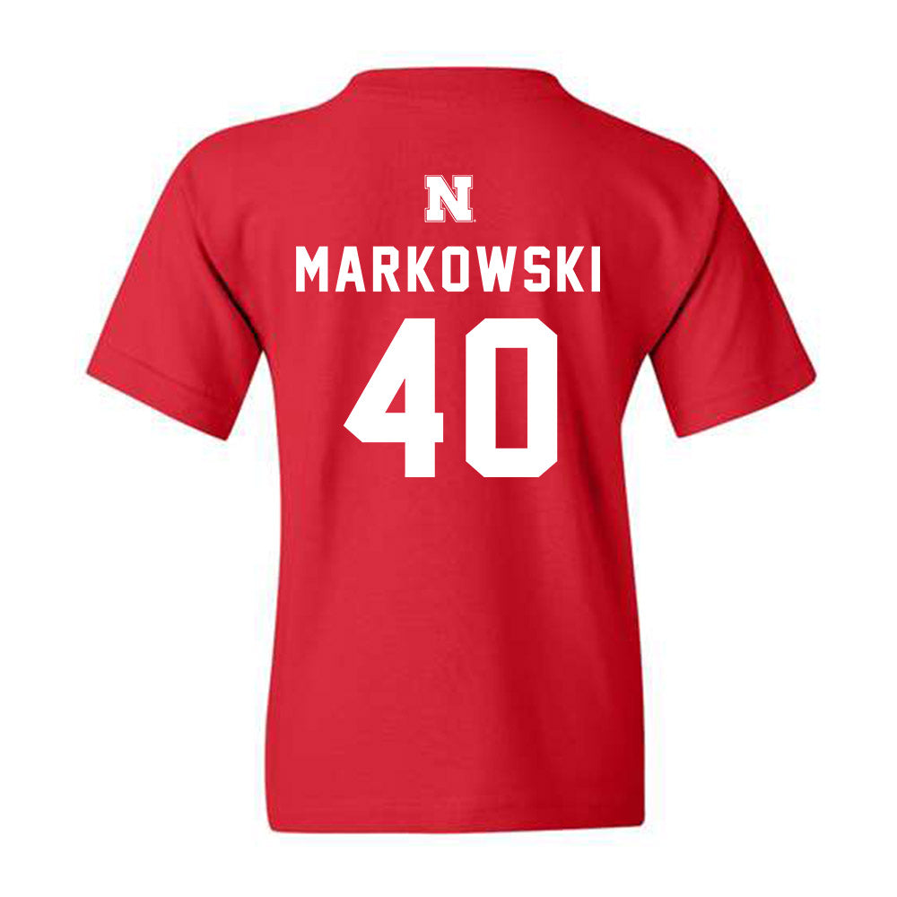 Nebraska - NCAA Women's Basketball : Alexis Markowski - Youth T-Shirt