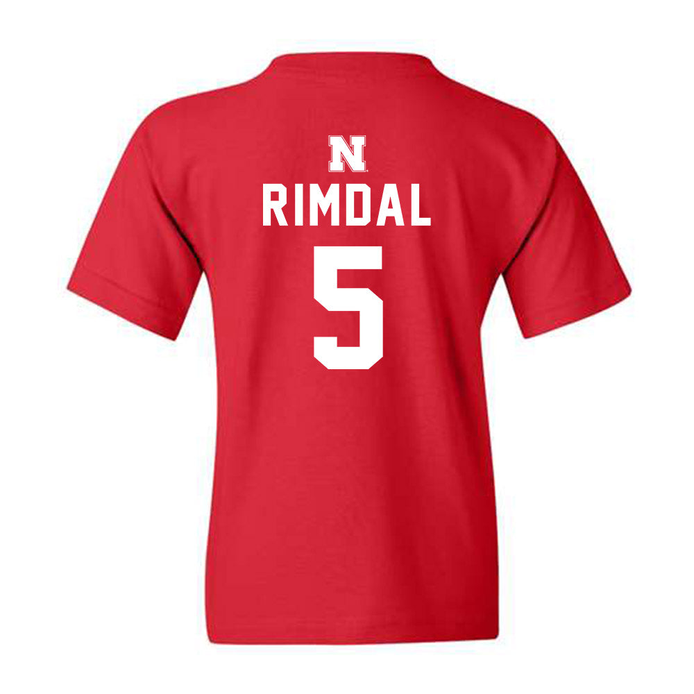 Nebraska - NCAA Women's Basketball : Alberte Rimdal - Replica Shersey Youth T-Shirt