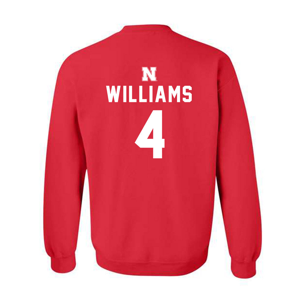 Nebraska - NCAA Women's Soccer : Karli Williams - Replica Shersey Crewneck Sweatshirt-1