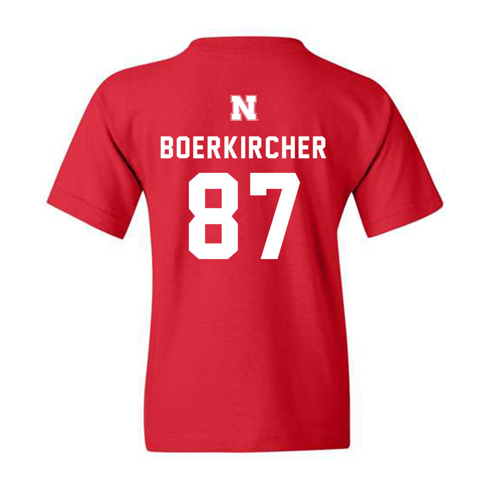 Nebraska - NCAA Football : Nate Boerkircher - Youth T-Shirt