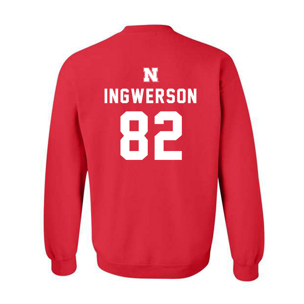 Nebraska - NCAA Football : Eric Ingwerson - Replica Shersey Crewneck Sweatshirt