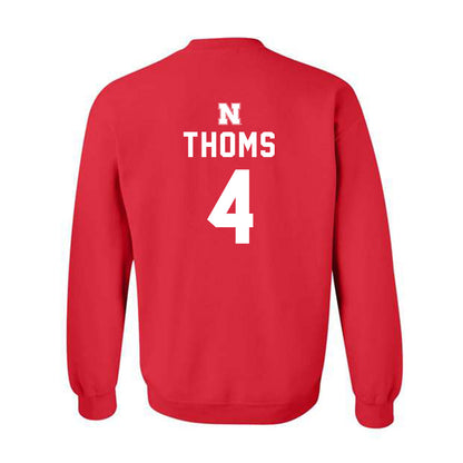 Nebraska - NCAA Softball : Malia Thoms - Crewneck Sweatshirt