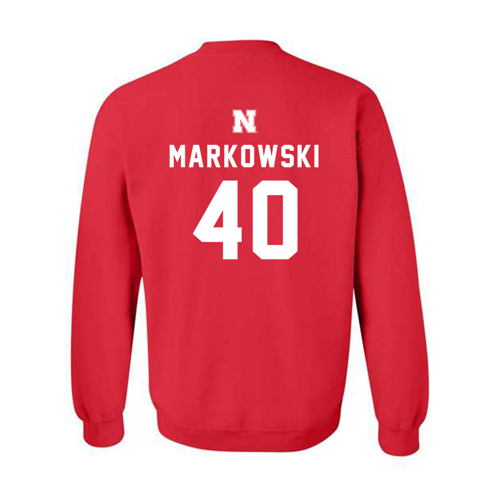 Nebraska - NCAA Women's Basketball : Alexis Markowski - Crewneck Sweatshirt