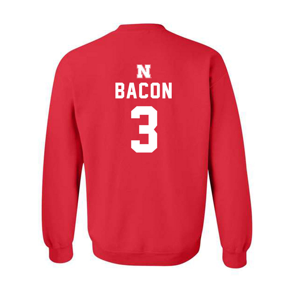 Nebraska - NCAA Softball : Bella Bacon - Crewneck Sweatshirt