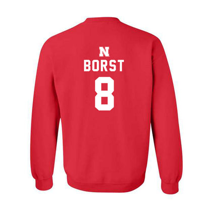 Nebraska - NCAA Baseball : Evan Borst - Crewneck Sweatshirt