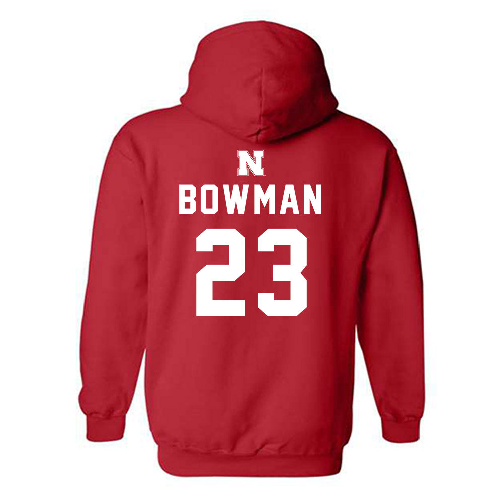 Nebraska - NCAA Women's Bowling : Kathryn Bowman - Replica Shersey Hooded Sweatshirt-1