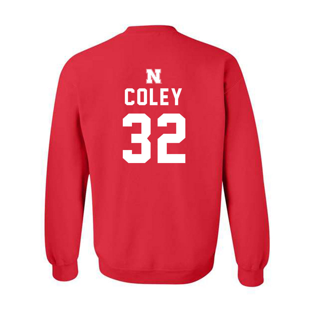 Nebraska - NCAA Women's Basketball : Kendall Coley - Crewneck Sweatshirt