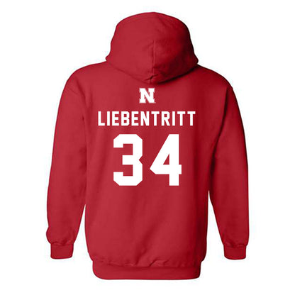 Nebraska - NCAA Football : Barret Liebentritt - Hooded Sweatshirt