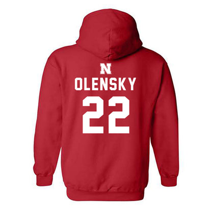 Nebraska - NCAA Softball : Caitlin Olensky - Hooded Sweatshirt Classic Shersey